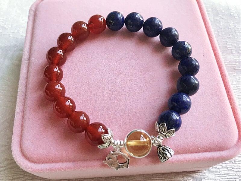 925 Silver 12 Chinese Zodiac Charms Amethyst Beaded Bracelet to Attract  Love, for Good Studying - Chinese Astrology Store