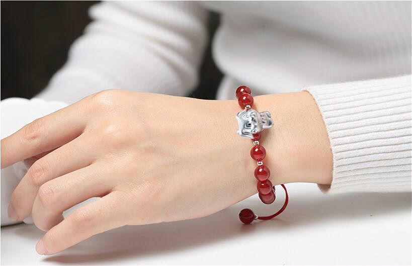999 Silver 12 Chinese Zodiac Signs Hand Woven Red Rope Charm Bracelet for  Good Luck 2023 - Chinese Astrology Store