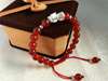 Picture of Red Agate 3D 999 Silver/Gold Plated Pi Xiu Pi Yao Charm Bracelet to Bring Luck and Wealth