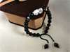 Picture of Black Agate 3D 999 Silver Pi Xiu Pi Yao Charm Bracelet to Bring Luck and Wealth