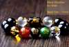 Picture of Red Agate/Black Obsidian Five Element Liuhe Zodiac Symbol Bracelet for Good Luck 2025