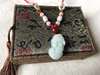 Picture of Natural Pixiu Pi Yao Jade Necklace, Pi Xiu Lucky Amulet Pendant for Women Feng Shui Lucky Jewelry