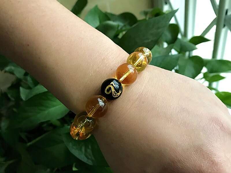 Yellow Citrine Liuhe (Six Harmonies) Zodiac Symbol Bracelet for Female - Chinese  Astrology Store
