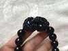Picture of Rainbow Eye Black Obsidian Pi Xiu/Pi Yao Charm Bracelet for Man for Good Wealth and Health