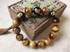 Picture of Top 7A Tiger's Eye Natural Stone Sanhe Three Harmonies Zodiac Symbol Bracelet for Man