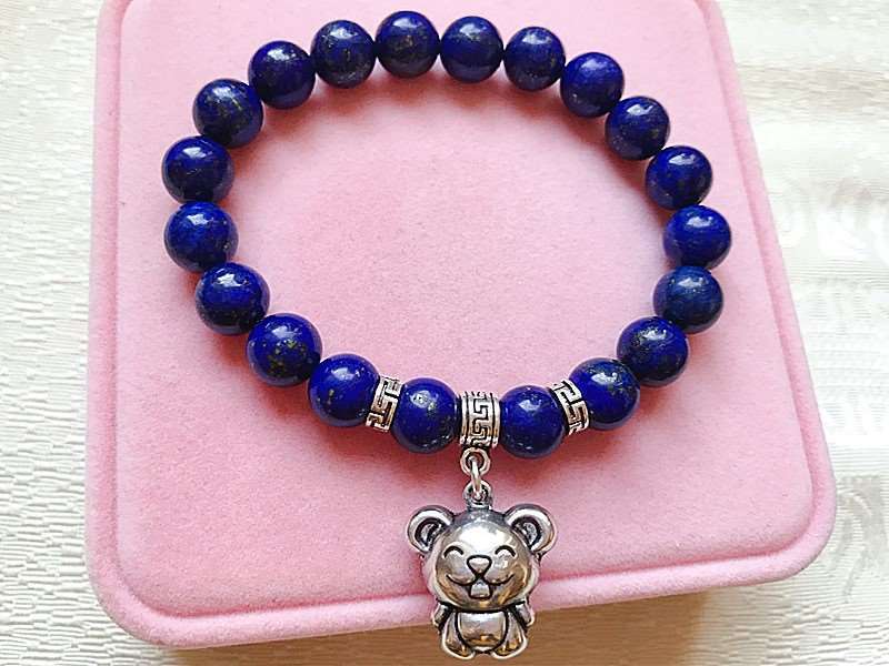 Buy DIYSM Lab certified Lapis Lazuli Natural Reiki Feng-Shui Healing  Crystal Gem Stone 8 mm Bracelets Online at Best Prices in India - JioMart.