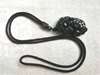 Picture of Brown Rope Black Obsidian Pi Xiu/Pi Yao Necklace for Good Wealth in 2023 for Man Gift