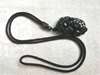 Picture of Brown Rope Black Obsidian Pi Xiu/Pi Yao Necklace for Good Wealth in 2025 for Man Gift