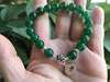 Picture of Natural Green Agate 925 Sterling Silver Chinese Zodiac Charm Bracelet for Good Health and Wealth