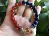 Picture of Red Agate and Lapis Lazuli with Citrine Lucky Bead Bracelet for Good Luck, Wealth and Career for Pig