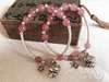 Picture of Natural Strawberry Quartz Crystal 925 Silver Chinese Zodiac Charms Bracelet for Love and Release Pressure