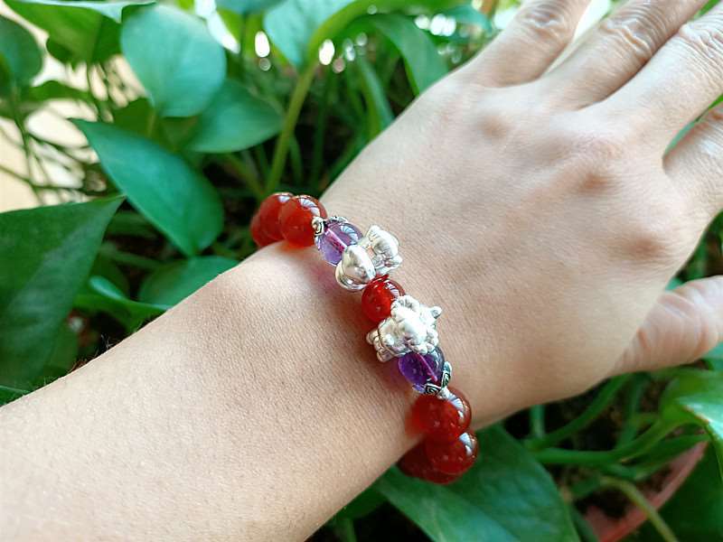 Red Agate Chinese Zodiac Dog Charm Bracelet to Bring Good Luck in Ben Ming  Nian 2023 - Chinese Astrology Store