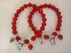 Picture of Red Agate Rabbit Sign Charm Bracelet for Woman Good Luck 2024