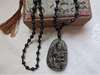 Picture of Natural Golden Obsidian Buddhist Guardian Amulet Necklace for Dragon, Snake 2024