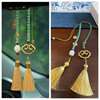 Picture of Car Rearview Mirror Pendant Brass Ruyi lock, Car Hanging Decoration 2024, 2025