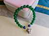 Picture of Green Agate and Lapis Lazuli Beaded Chinese Zodiac Bracelet for Good Health and Career