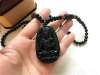 Picture of Natural Black Obsidian Eight Guardian Bodhisattva Amulet Necklaces for 12 Zodiac Signs