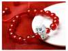 Picture of Red Agate/Black Agate 3D 999 Silver 12 Chinese Zodiac Signs Charm Bracelet for Female/Male Couples