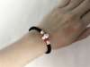 Picture of 999 Silver 12 Chinese Zodiac Signs Hand Woven Black Rope Charm Bracelet