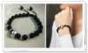 Picture of Black Agate 3D 999 Silver 12 Chinese Zodiac Signs Charm Bracelet