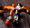Picture of Red Agate/Black Obsidian Five Element Liuhe Zodiac Symbol Bracelet for Good Luck 2026