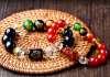 Picture of Red Agate/Black Obsidian Five Element Liuhe Zodiac Symbol Bracelet for Good Luck 2026