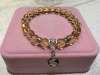 Picture of 925 Silver Yellow Citrine Crystal Chinese Zodiac Charm Bracelet for Good Wealth