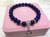 Picture of Natural Stone Lapis Lazuli Chinese Zodiac Bracelets for Good Career