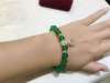 Picture of Green Agate Beads 925 Silver 12 Chinese Zodiac Beaded Charm Bracelet for Good Health