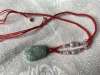 Picture of Red Rope Jadeite Jade Chinese Zodiac Dragon Sign Pendant Necklace for Good Luck