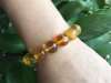 Picture of Yellow Citrine Crystal Chinese Zodiac Charm Bracelet for Good Wealth, Health for Man