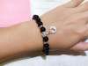 Picture of Black Agate 925 Silver Chinese Zodiac Sign Charm Bracelet for Good Luck