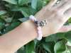 Picture of Rose Quartz Amethyst Lucky Bead 925 Sterling Silver Chinese Zodiac Charm Bracelet to Attract Love