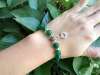 Picture of Natural Green Agate 925 Sterling Silver Chinese Zodiac Charm Bracelet for Good Health and Wealth