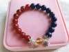 Picture of Red Agate and Lapis Lazuli with Citrine Lucky Bead Bracelet for Good Luck, Wealth and Career for Pig