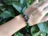 Picture of Green Agate and Lapis Lazuli Beaded Chinese Zodiac Bracelet for Good Health and Career