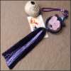 Picture of Hand-made Natural Rose Quartz Double Pi Xiu Car Rearview Mirror Hanging Ornament for Good Luck in Wealth and Love