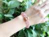 Picture of Natural Strawberry Quartz Crystal Pig Charms Bracelet for Love and Release Pressure