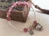 Picture of Natural Strawberry Quartz Crystal 925 Silver Chinese Zodiac Charms Bracelet for Love and Release Pressure