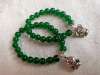 Picture of 925 Silver 12 Chinese Zodiac Green Agate Beads Beaded Charm Bracelet for Good Health, Beauty