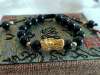 Picture of Black Agate 3D 999 Silver Pi Xiu Pi Yao Charm Bracelet to Bring Luck and Wealth