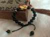 Picture of Black Agate 3D 999 Silver Pi Xiu Pi Yao Charm Bracelet to Bring Luck and Wealth