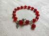 Picture of Red Agate Bracelet with Zodiac Charm for Good Luck, Gift