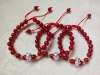 Picture of Red Agate/Black Agate 3D 999 Silver 12 Chinese Zodiac Signs Charm Bracelet for Female/Male Couples