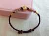Picture of Rope Bracelet for Love, Ancient Sand Gold Peach Blossom Bracelet for Love