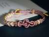 Picture of Braided Bracelet for Love, Ruyi Peach Blossom Knot Charm Bracelet for Love and Good Luck
